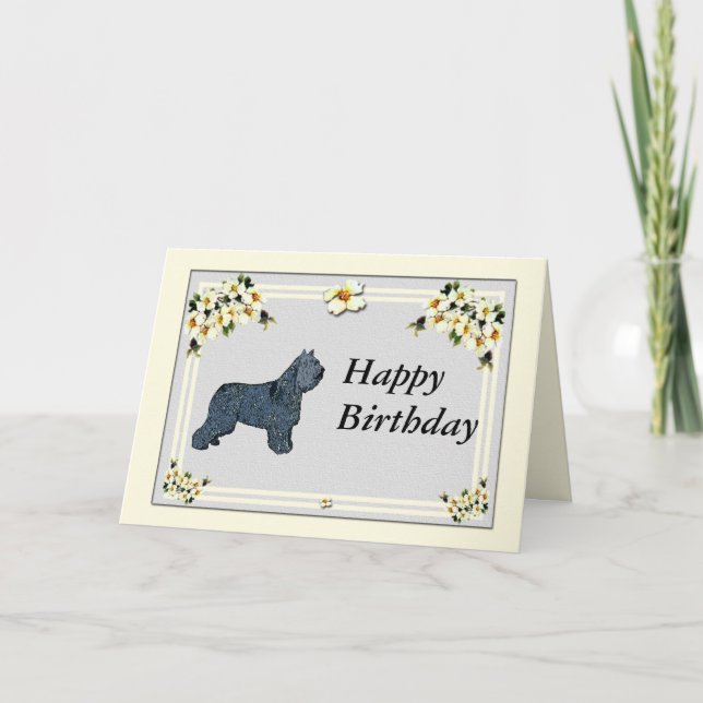 Bouvier des Flandres - Birthday Card (Front)