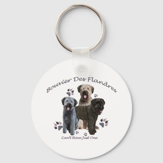 Bouvier Des Flandres Can't Have Just One Keychain (Front)