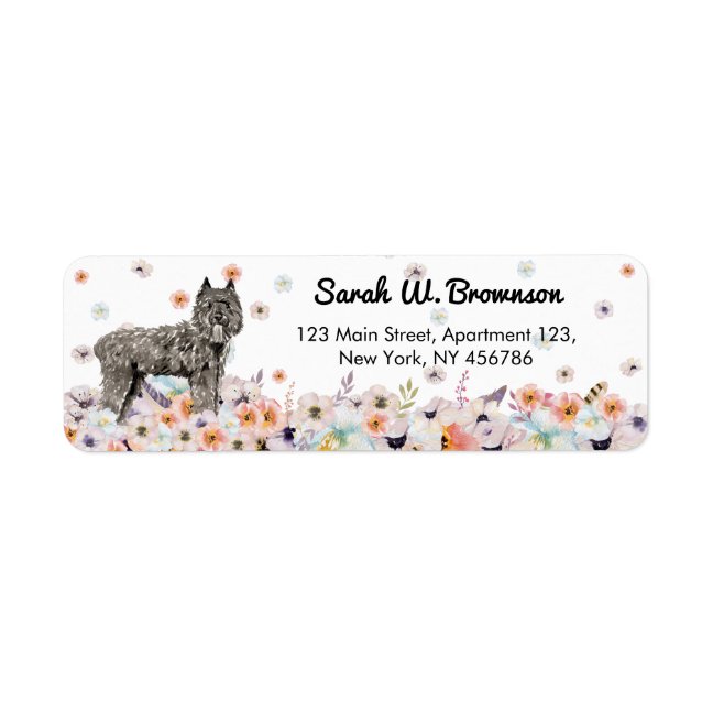 Bouvier Des Flandres Dog Breed Label