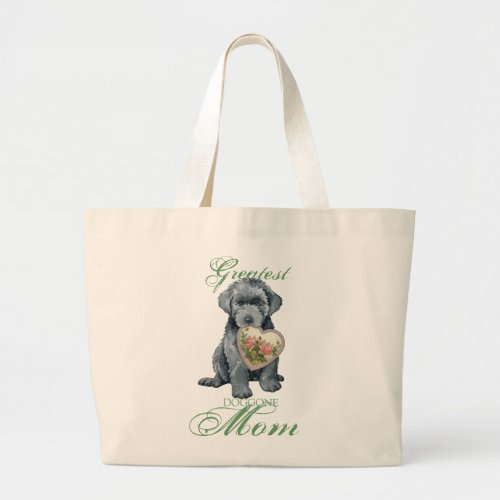 Bouvier des Flandres Heart Mom Large Tote Bag