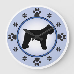 Bouvier des Flandres Large Clock