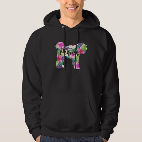 Bouvier des Flandres Mama Mom Flowers Mothers Day Hoodie