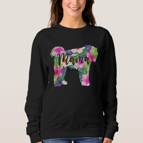 Bouvier des Flandres Mama Mom Flowers Mothers Day Sweatshirt