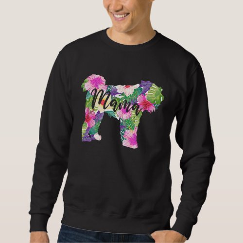 Bouvier des Flandres Mama Mom Flowers Mothers Day Sweatshirt