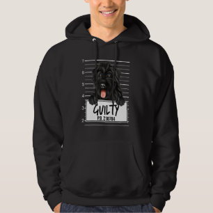 Bouvier Des Flandres Mugshot Guilty Dog Hoodie