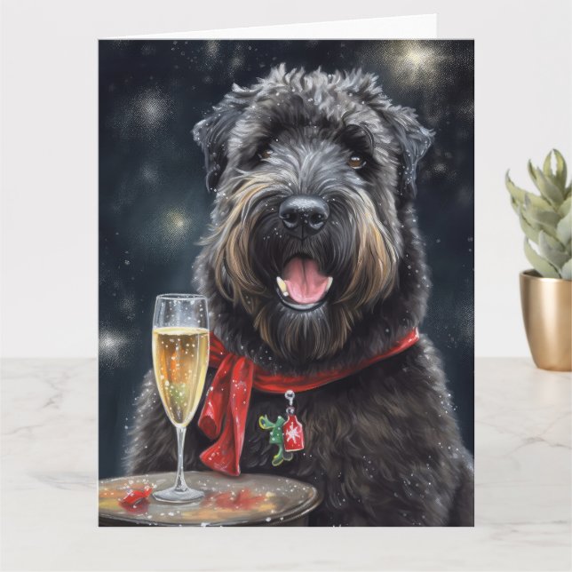 Bouvier des Flandres  New Year Card (Small Plant)