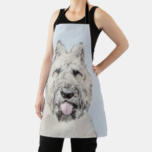 Bouvier des Flandres Painting - Original Dog Art Apron