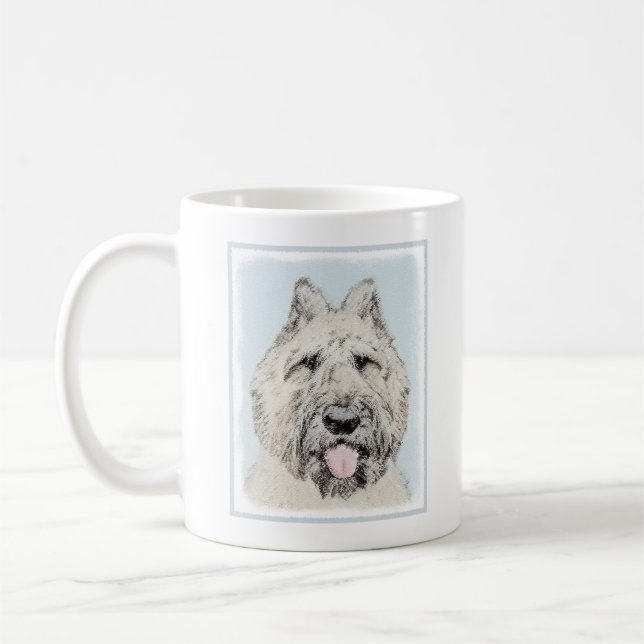 Bouvier des Flandres Painting - Original Dog Art Coffee Mug (Left)