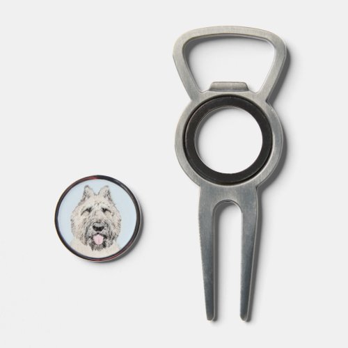 Bouvier des Flandres Painting _ Original Dog Art Divot Tool