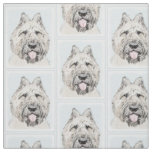 Bouvier des Flandres Painting - Original Dog Art Fabric