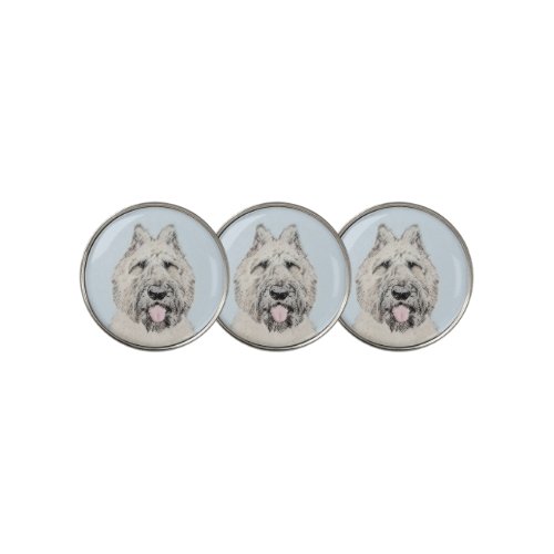 Bouvier des Flandres Painting _ Original Dog Art Golf Ball Marker