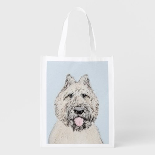 Bouvier des Flandres Painting _ Original Dog Art Grocery Bag