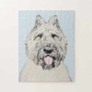 Bouvier des Flandres Painting - Original Dog Art Jigsaw Puzzle