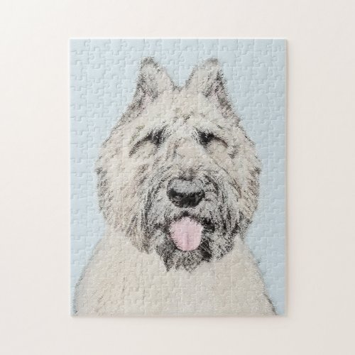 Bouvier des Flandres Painting _ Original Dog Art Jigsaw Puzzle