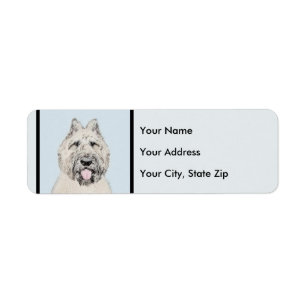 Bouvier des Flandres Painting - Original Dog Art Label