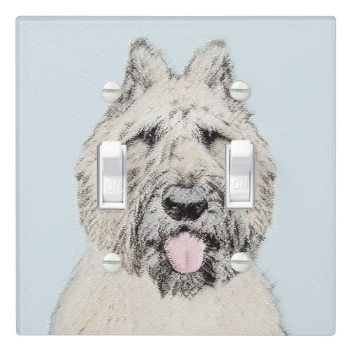 Bouvier des Flandres Painting _ Original Dog Art Light Switch Cover