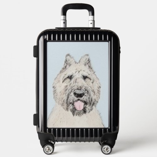Bouvier des Flandres Painting _ Original Dog Art Luggage