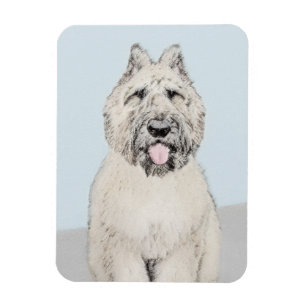 Bouvier des Flandres Painting - Original Dog Art Magnet