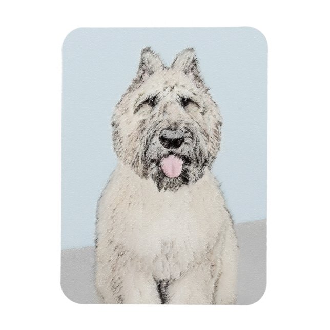 Bouvier des Flandres Painting - Original Dog Art Magnet (Vertical)