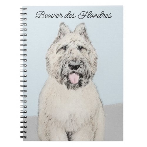 Bouvier des Flandres Painting _ Original Dog Art Notebook