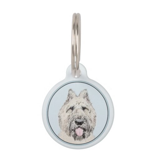 Bouvier des Flandres Painting _ Original Dog Art Pet ID Tag