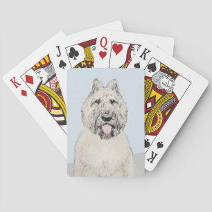 Bouvier des Flandres Painting - Original Dog Art Poker Cards
