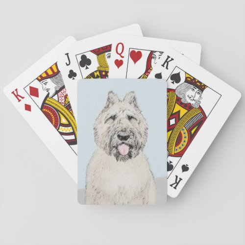 Bouvier des Flandres Painting _ Original Dog Art Poker Cards
