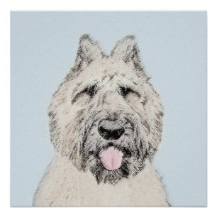 Bouvier des Flandres Painting - Original Dog Art Poster