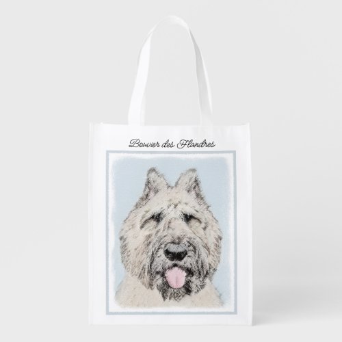 Bouvier des Flandres Painting _ Original Dog Art R Grocery Bag