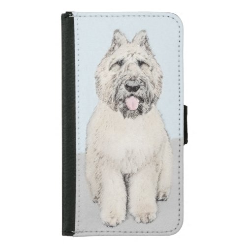 Bouvier des Flandres Painting _ Original Dog Art Samsung Galaxy S5 Wallet Case