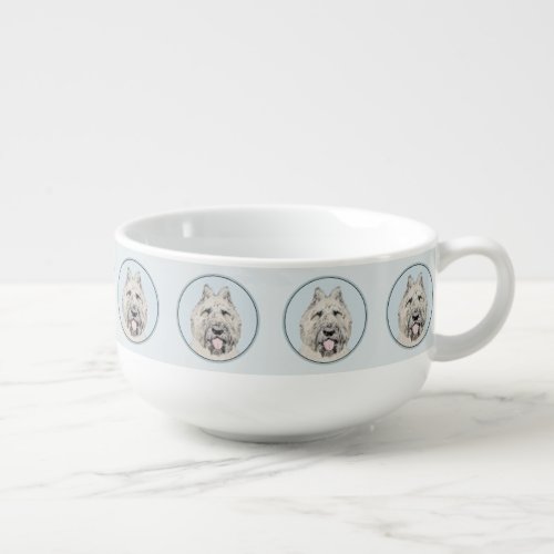 Bouvier des Flandres Painting _ Original Dog Art Soup Mug