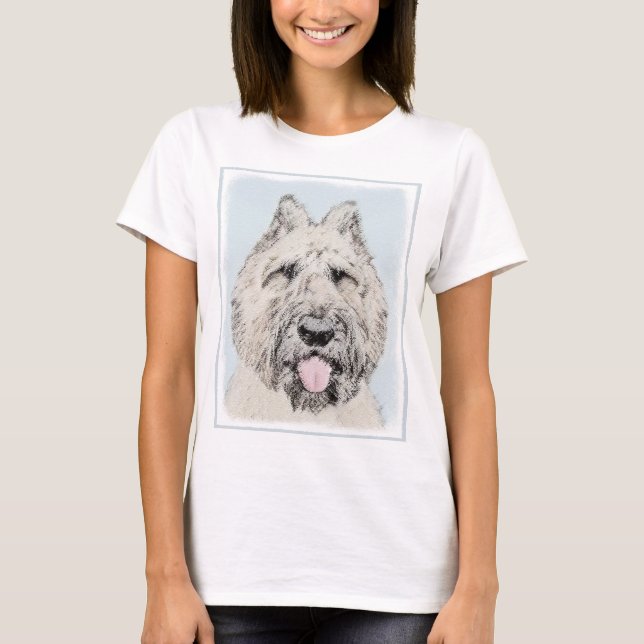 Bouvier des Flandres Painting - Original Dog Art T-Shirt (Front)