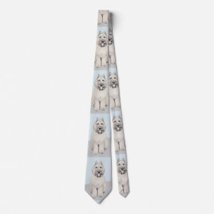 Bouvier des Flandres Painting - Original Dog Art Tie