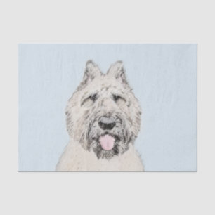 Bouvier des Flandres Painting - Original Dog Art Tissue Paper