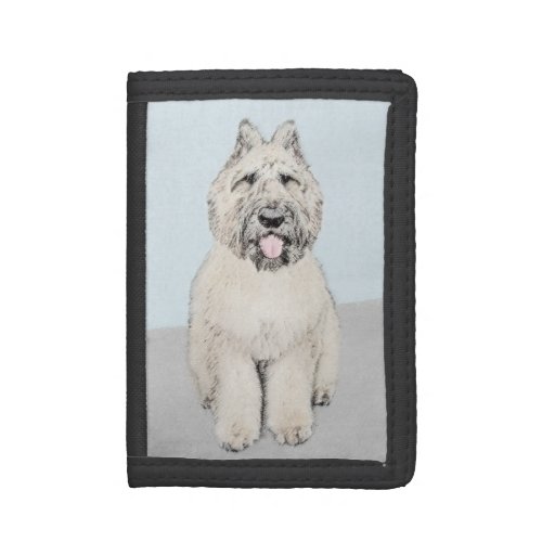 Bouvier des Flandres Painting _ Original Dog Art Tri_fold Wallet