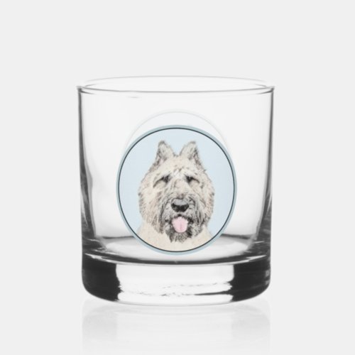 Bouvier des Flandres Painting _ Original Dog Art Whiskey Glass