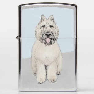 Bouvier des Flandres Painting - Original Dog Art Zippo Lighter