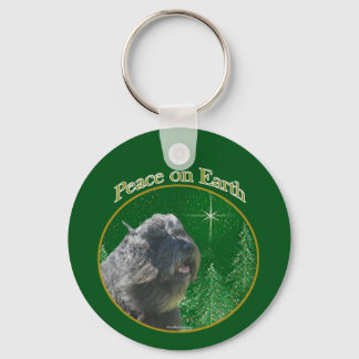 Bouvier Des Flandres Peace Keychain