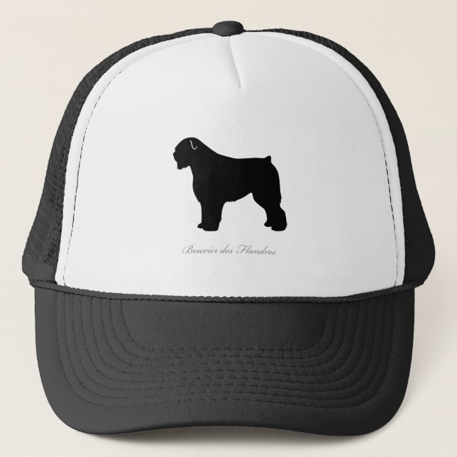 Bouvier des Flandres silhouette Trucker Hat (Front)