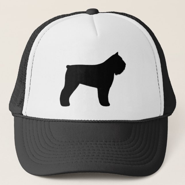 Bouvier des Flandres Silhouette Trucker Hat (Front)