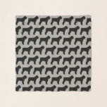 Bouvier des Flandres Silhouettes Pattern Scarf<br><div class="desc">Bouvier Lover's Scarf</div>