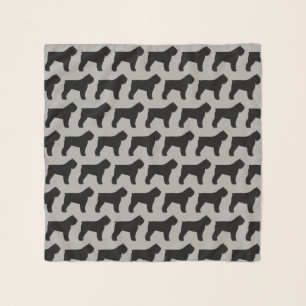 Bouvier des Flandres Silhouettes Pattern Scarf