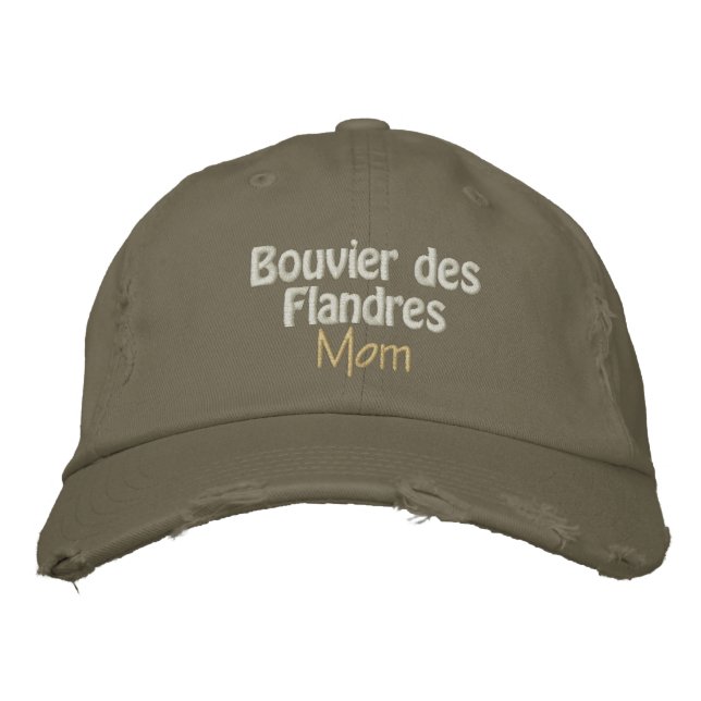 bouvier mom embroidered baseball hat (Front)