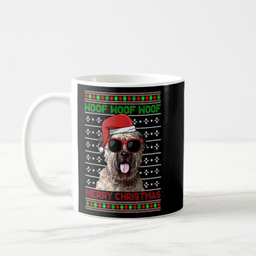 Bouviers Des Flandre Dog Funny Woof Merry Christma Coffee Mug