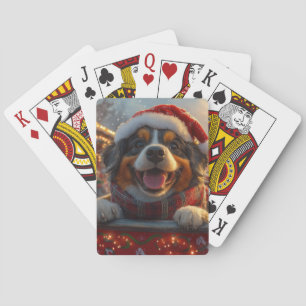 Bouviers des Flandres Dog Roller Coaster Christmas Poker Cards