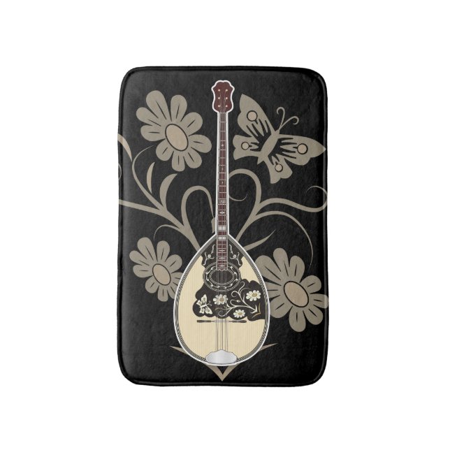 Bouzouki Bathroom Mat (Front Vertical)