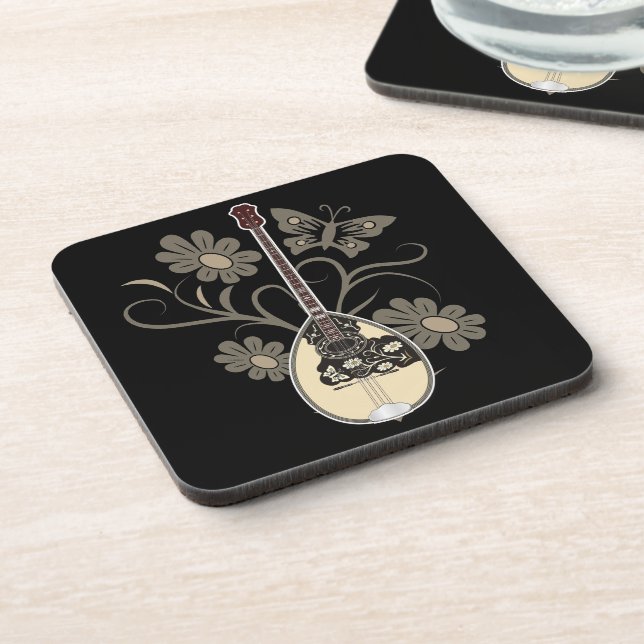 Bouzouki Beverage Coaster (Left Side)