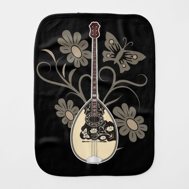 Bouzouki Burp Cloth (Front)