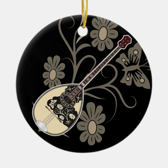 Bouzouki Ceramic Ornament (Front)