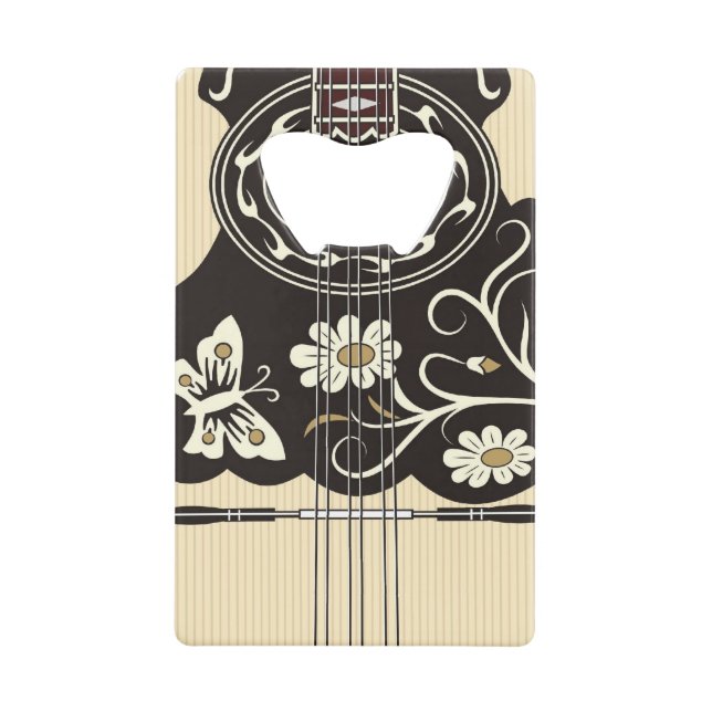 Bouzouki Credit Card Bottle Opener (Front)